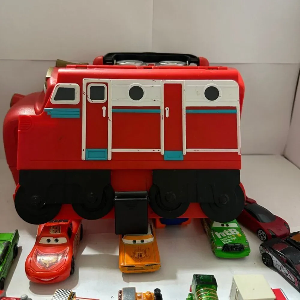 Chugging Car or Train Carry Case. All toys included and recently cleaned